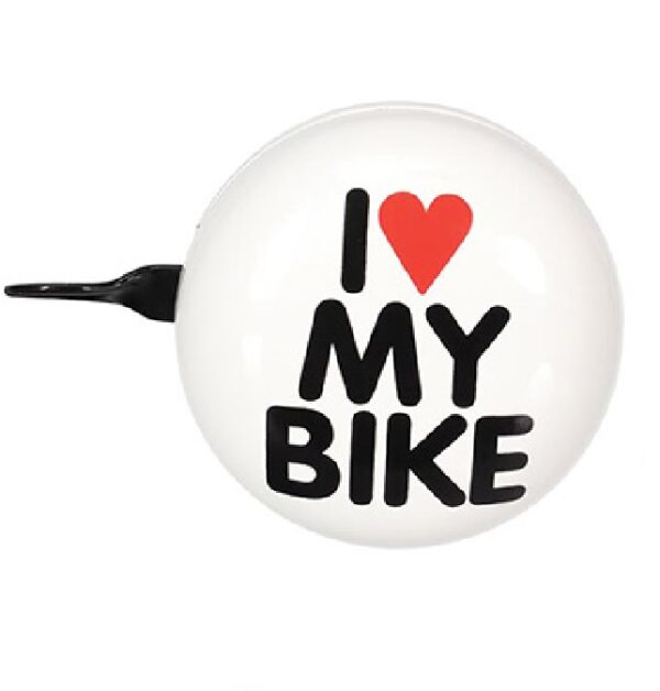 Campainha para Bicicleta I LOVE MY BIKE Branco