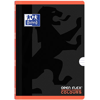 Caderno Agrafado Oxford Colours Openflex A4 Pautado Coral