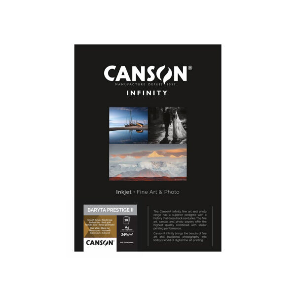 Papel 340gr Canson Infinity Baryta Photograph A4 Gloss 10fls