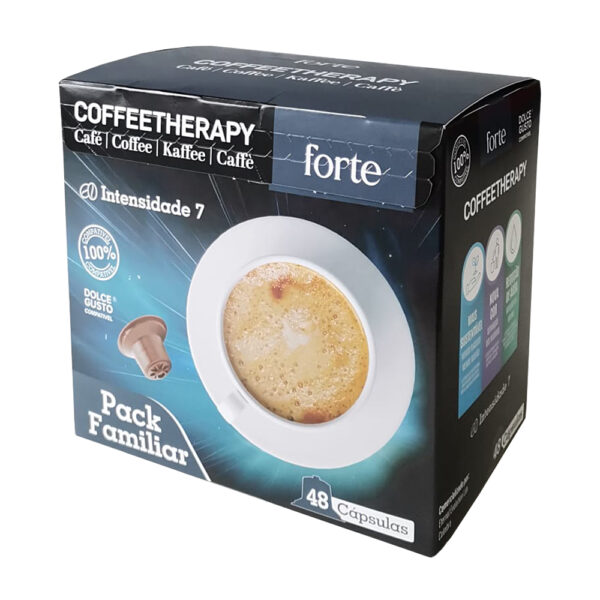 Café Cápsulas p/DG CoffeeTherapy Forte 48un