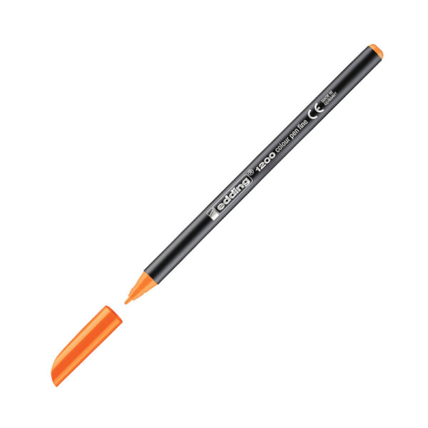 Marcador Médio Laranja Fluorescente 1mm Edding 1200 1un