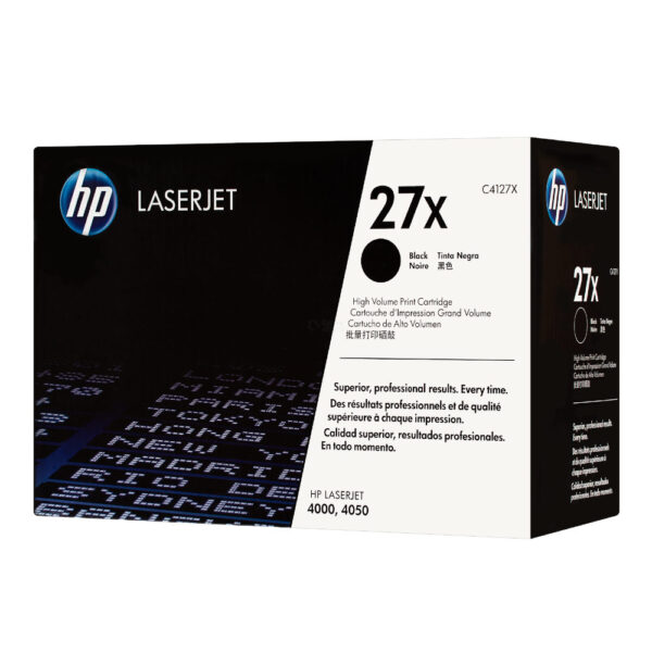 Toner HP 27X Preto C4127X 10000 Pág.