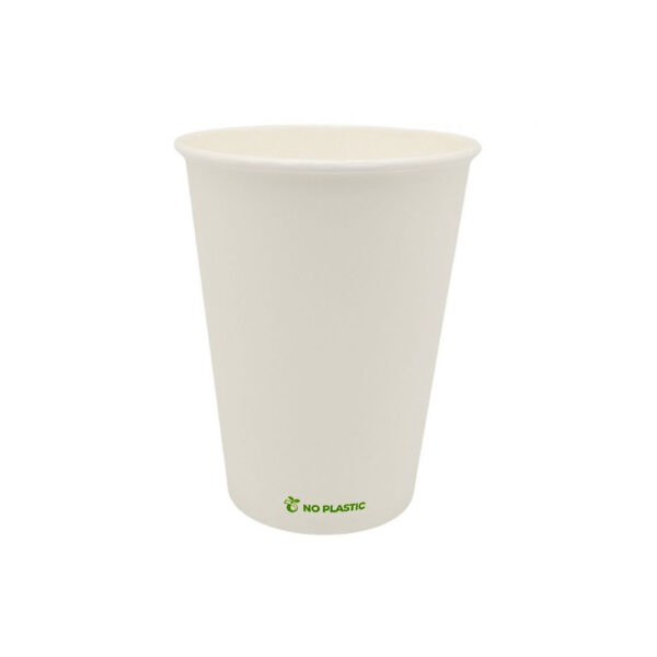 Copos Papel 355ml 12oz Plastic Free Branco 50un