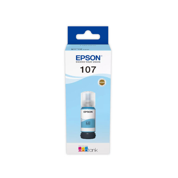 Tinteiro Epson 107 Azul Claro C13T09B540 70ml 7200 Pág.