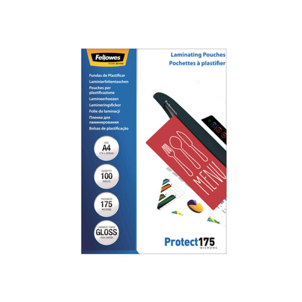 Bolsa Plastificacao Termica A4 220x308mm  175mic Brilho 100u