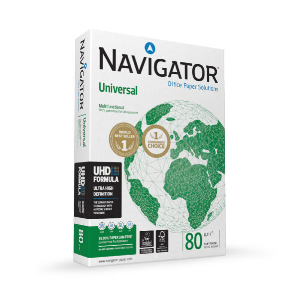 Papel 080gr Fotocopia A4 Navigator Universal 1x500 Folhas