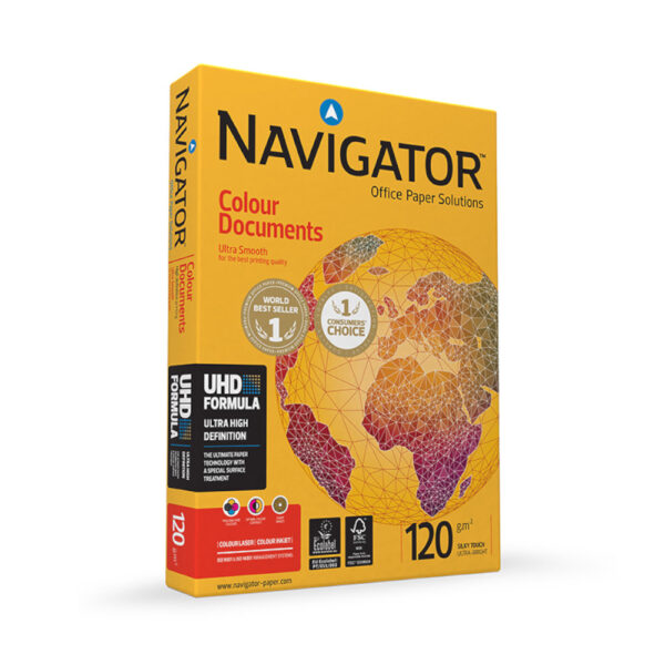 Papel 120gr Fotocopia A4 Navigator Colour Document 1x250 Fls