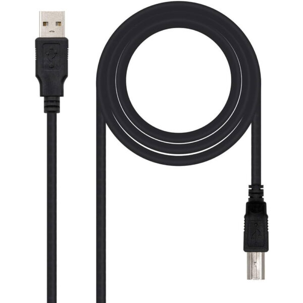 Cabo USB-A 2,0 Macho / USB-B Macho 1,8m