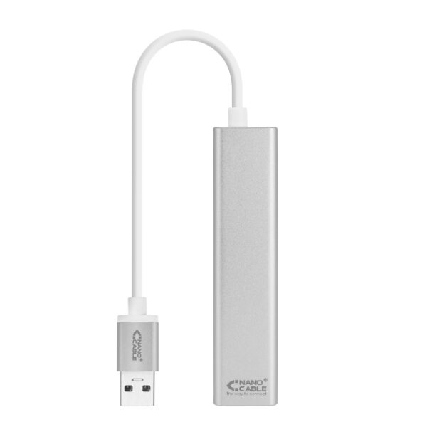 Adaptador USB-A 3,0 para Ethernet Gigabit + 3 Portas USB