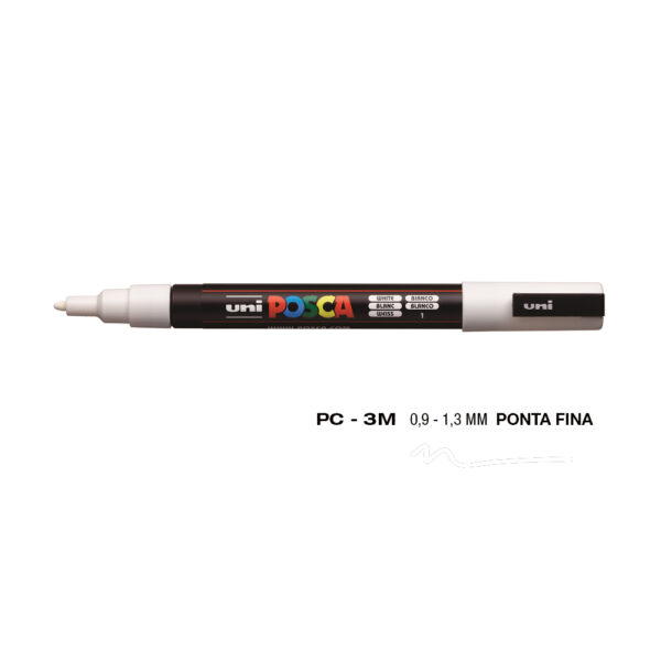 Marcador Uniball Posca PC-3M 0,9mm Branco 1un