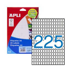 Etiquetas 08x12 Apli 01857 15 Folhas A5 3375un