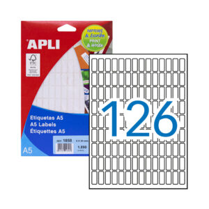 Etiquetas 08x20 Apli 01858 15 Folhas A5 1890un