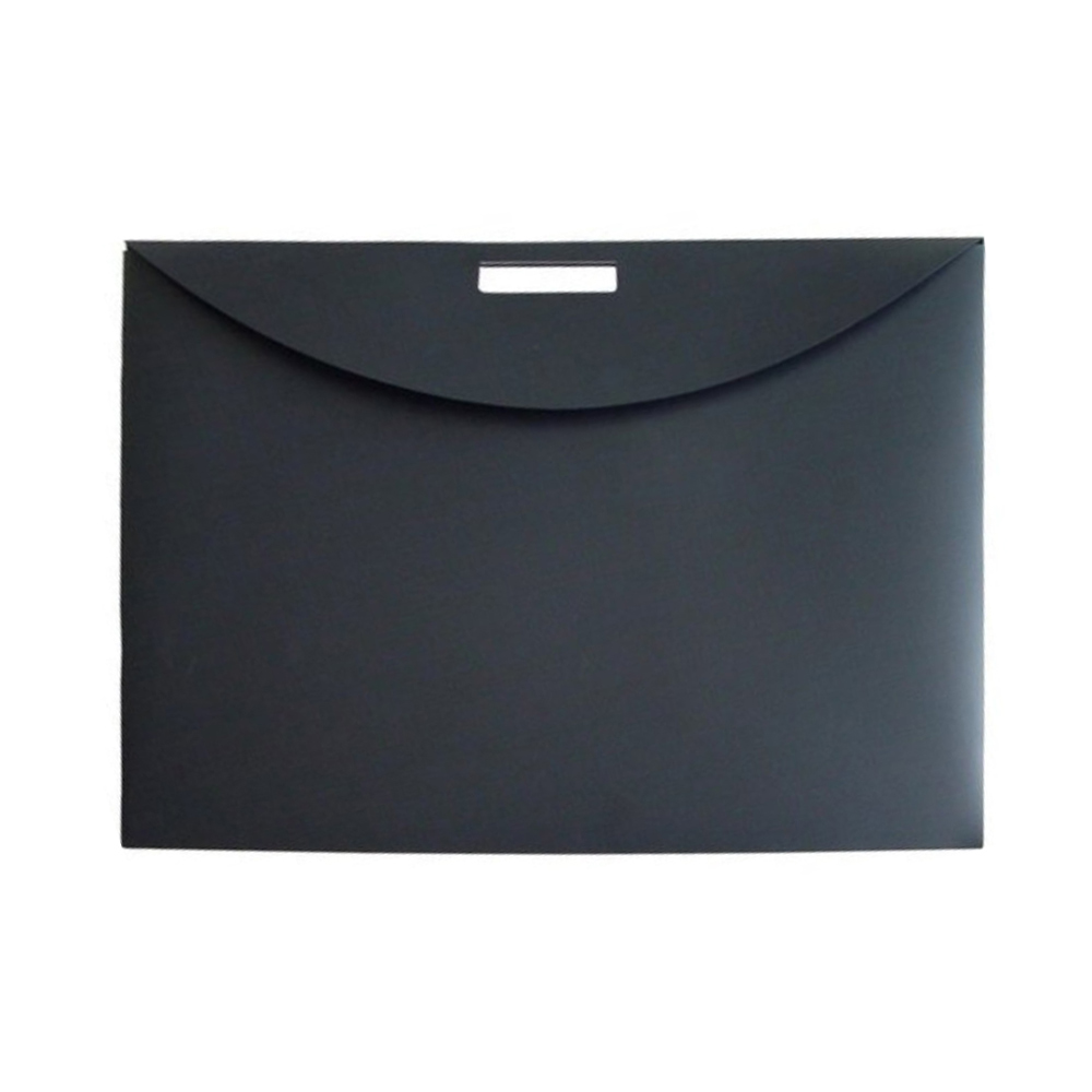 Pasta Porta Desenhos Plástico A3 c/Pega Preto