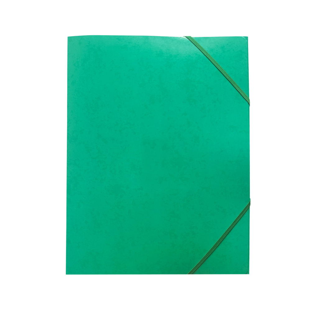 Pasta Cartão c/Elásticos A3 3 Abas Verde