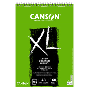 Bloco Espiralado Canson XL Dessin A3 160g 50Fls