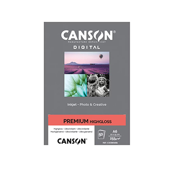 Papel 10x15cm 255g Foto Canson Premium Highgloss 50 Folhas