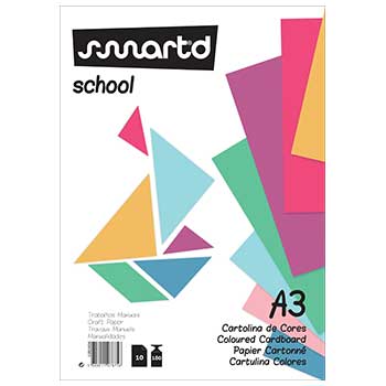 Bloco Cartolina A3 Cores Sortidas 180g 10 Folhas