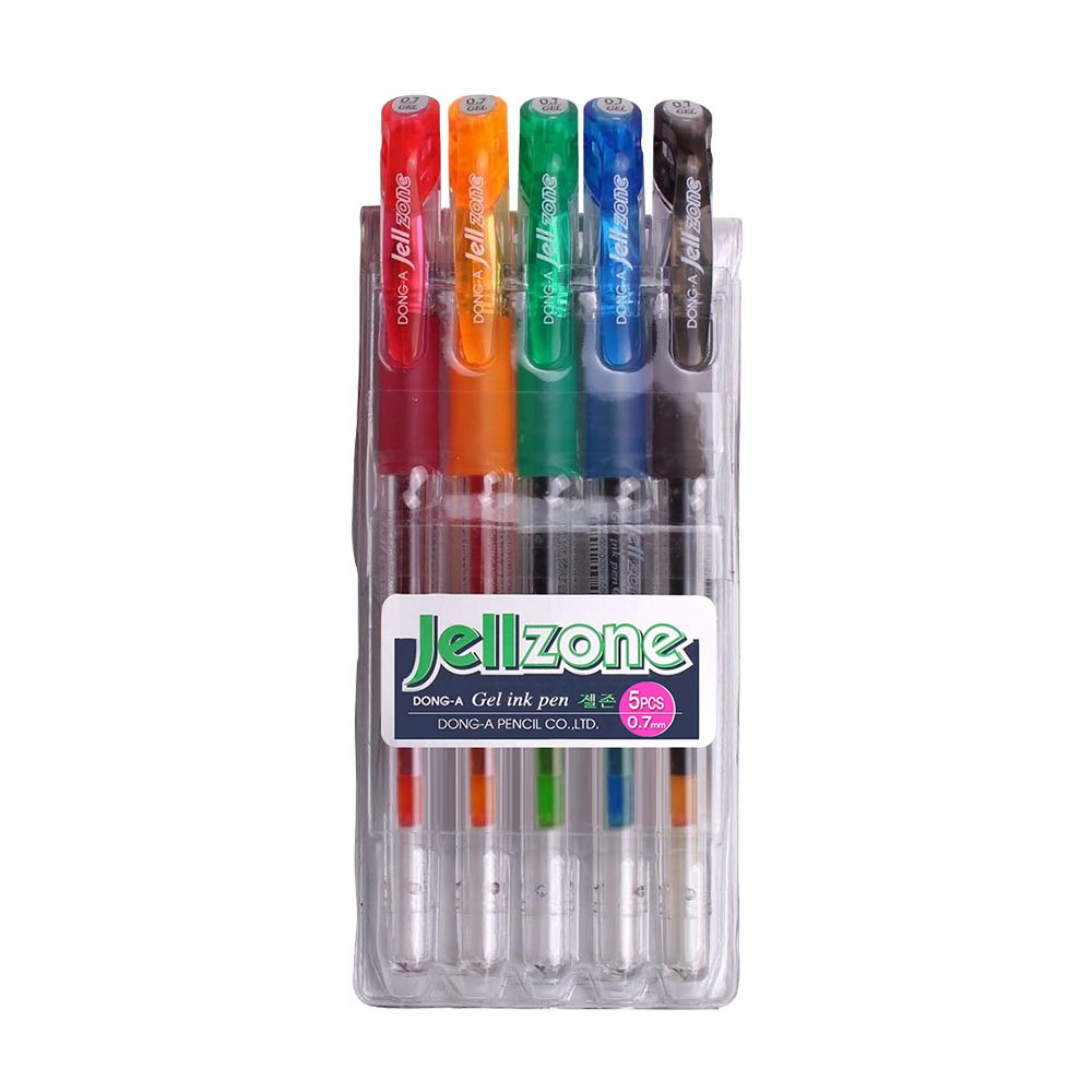 Esferográfica Gel Dong-A Jell-Zone 5 Cores 0,7mm 5un