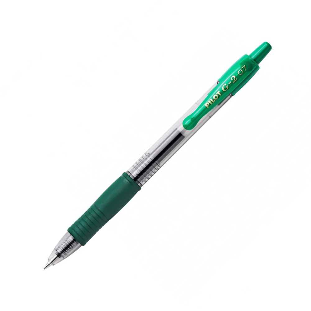 Esferografica Gel Pilot G-2 Retrátil Verde 0,7mm 1un