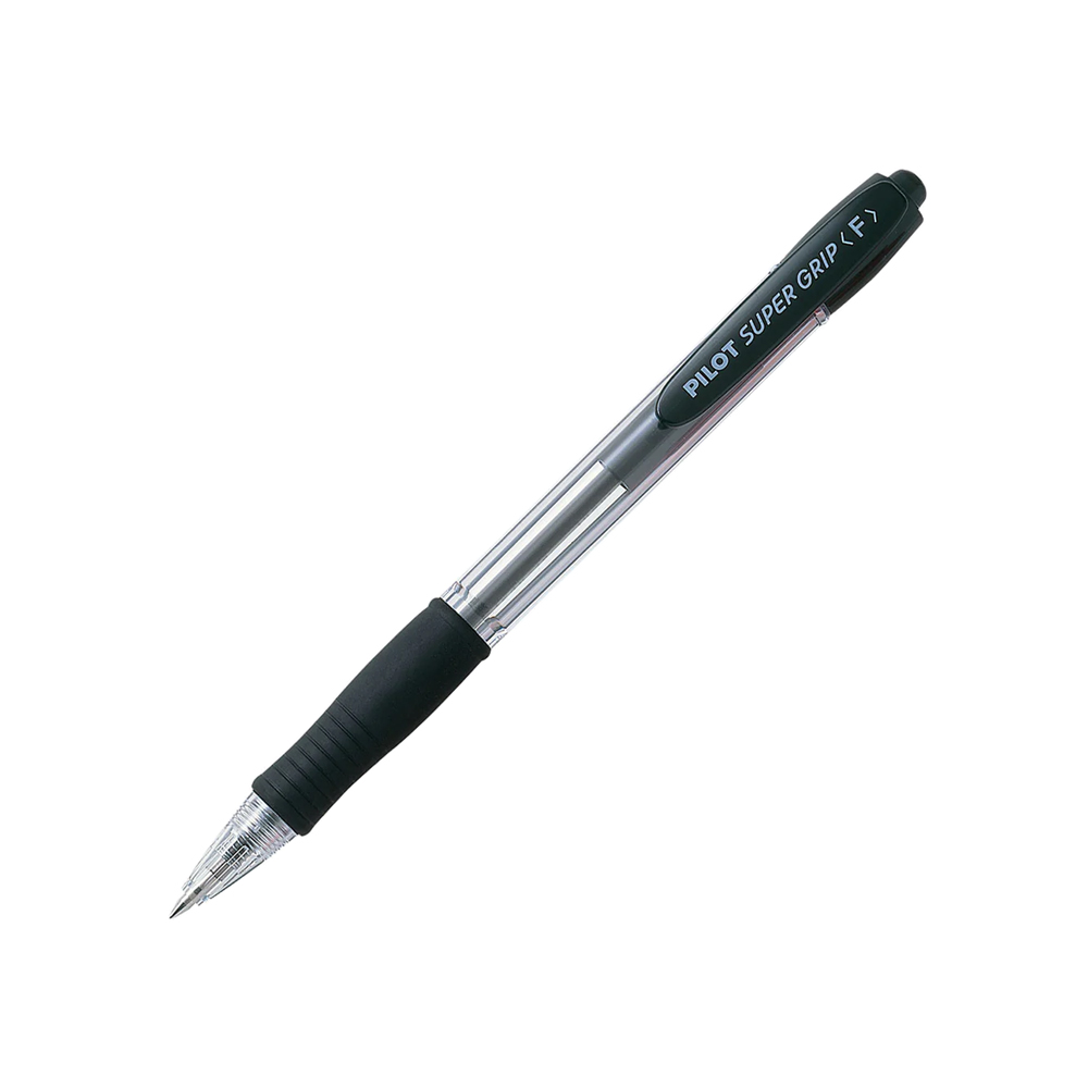 Esferográfica Pilot Super Grip F Retrátil Preto 0,7mm 1un