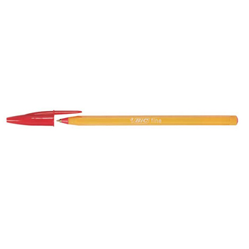 Esferográfica BIC Orange Ball Point Fine Vermelho 0,8mm 20un