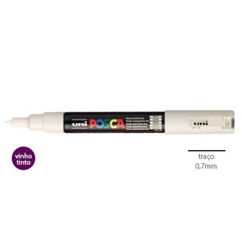 Marcador Uniball Posca PC-1M 0,7mm Vinho Tinto (60) 1un