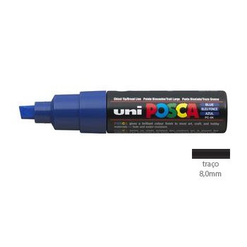 Marcador Uniball Posca PC-8K 8mm Azul (33) 1un