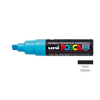 Marcador Uniball Posca PC-8K 8mm Turquesa (71) 1un