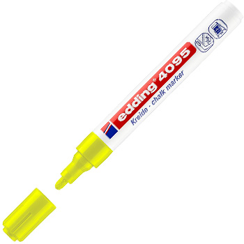 Marcador Giz Edding 4095 2-3mm Amarelo Fluorescente 1un