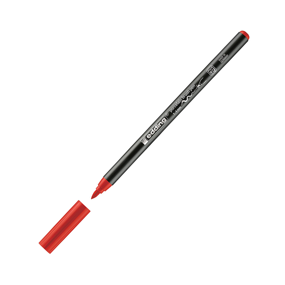 Marcador Porcelana Edding 4200 1-4mm Vermelho 1un