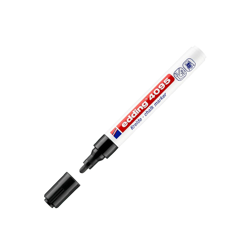 Marcador Giz Edding 4095 2-3mm Preto 1un