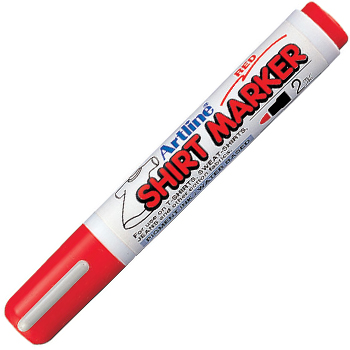 Marcador Tecidos Artline EKT Shirt Marker 2mm Vermelho 1un
