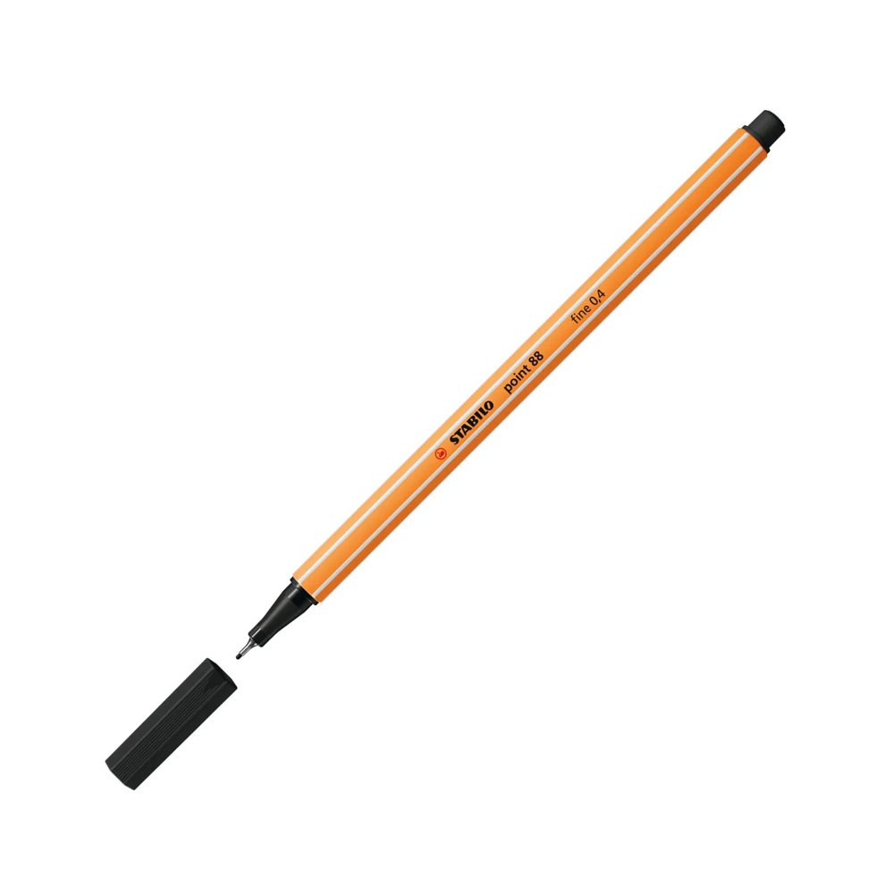 Marcador Fino Fineliner Point 88/46 0,4mm Preto 1un