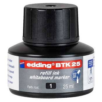 Recarga Marcador Quadros Brancos Edding BTK25 Preto 25ml 1un