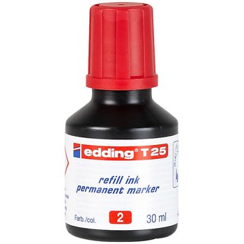 Recarga Marcadores Permanentes Edding T-25 30ml Vermelho