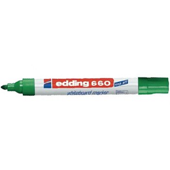Marcador Quadros Brancos Recarregável Edding 660 Verde 1un