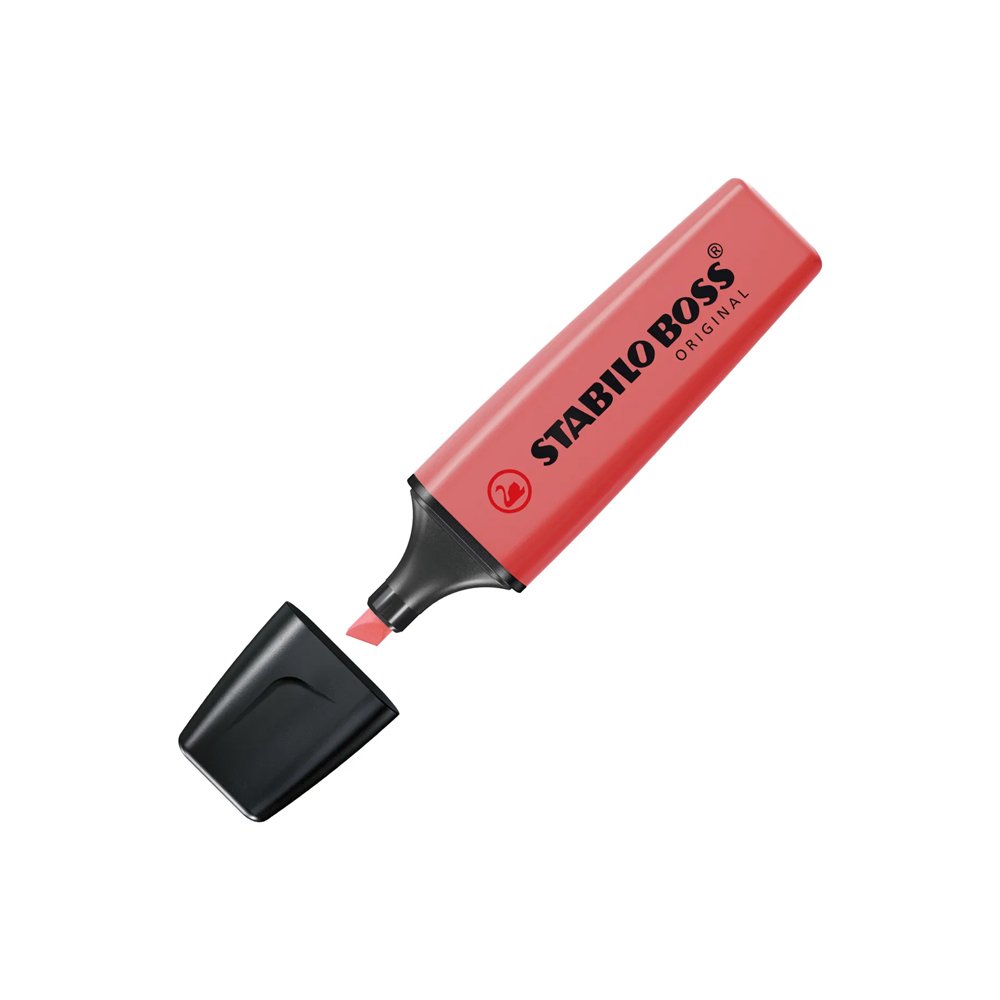 Marcador Fluorescente Stabilo 70/40 Vermelho 10un
