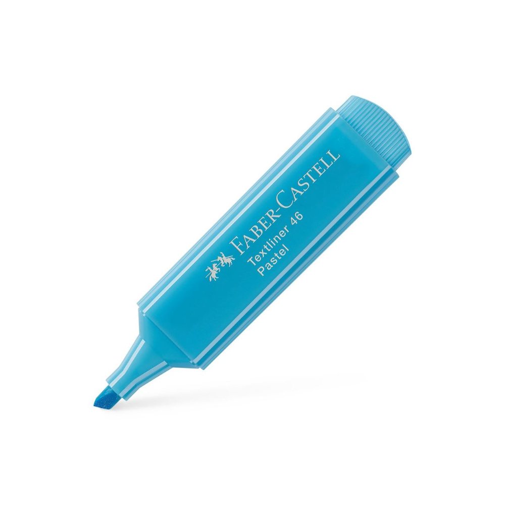 Marcador Fluorescente Faber Textliner 46 Azul Cl Pastel 10un