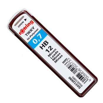 Minas Grafite 0,7mm HB Rotring 12un