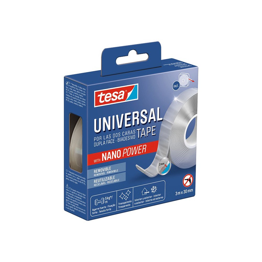 Fita Adesiva Dupla Face 30mmx3m Tesa Nano Power 55810