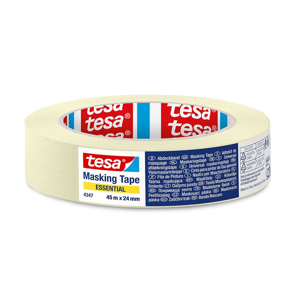 Fita Adesiva Crepe 24mmx45mts Tesa Essential 4347