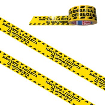 Fita Adesiva PVC Distância Segurança Tesa 50mmx33m 1un