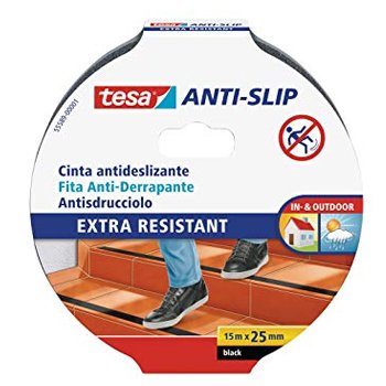 Fita Adesiva Antiderrapante 25mmx15m Tesa Preto