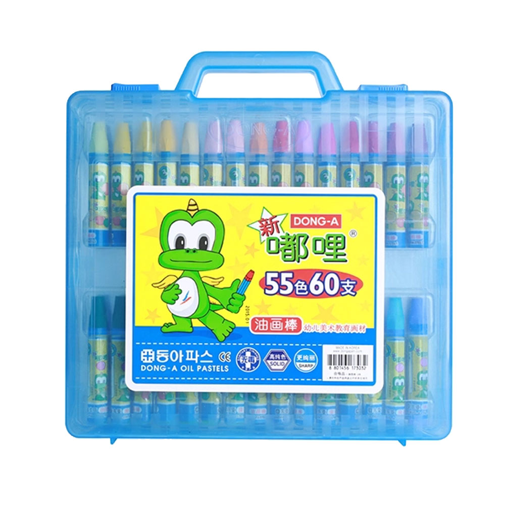 Lápis Oil Pastels Dooly Conjunto Mala com 60 cores