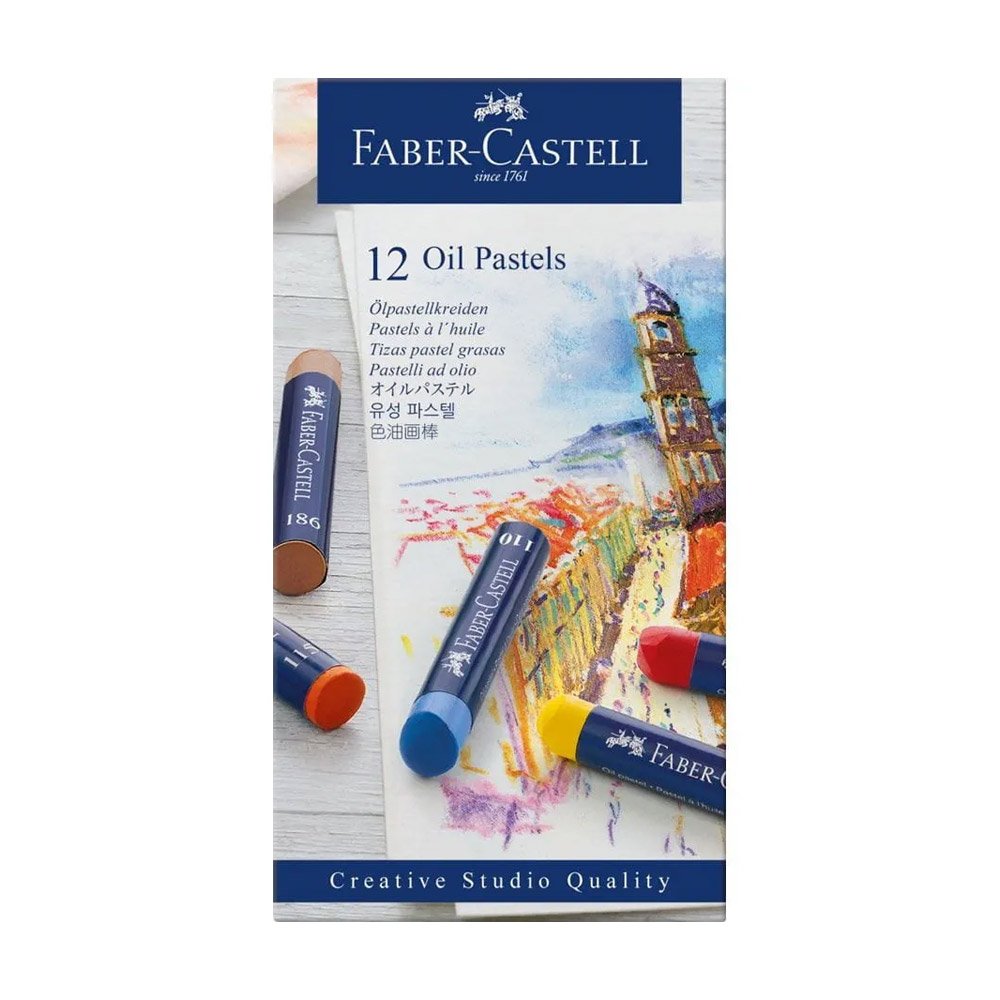 Lápis Pastel a Óleo Faber Castell Cx 12un