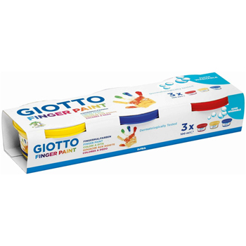 Guache Pintura Dedos 100mlx03 Giotto Dita 3 Cores