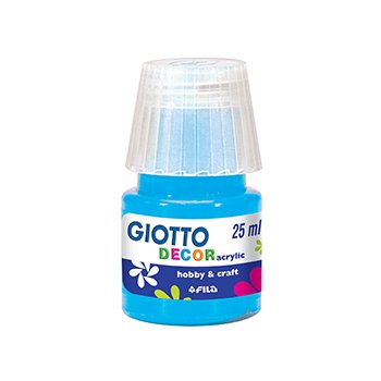 Guache Decor Acrílico 25ml Giotto Azul Ciano
