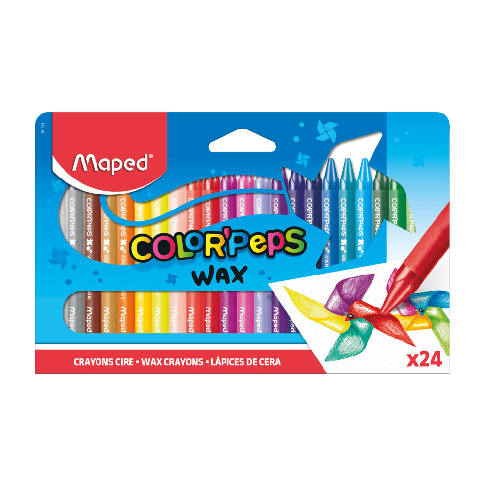 Lápis de Cera 24 Cores Maped Color Peps