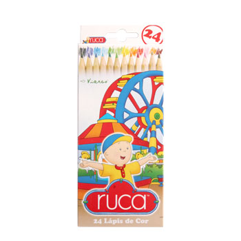 Lápis Cor 24un Cx Cartão Viarco RUCA 18cm