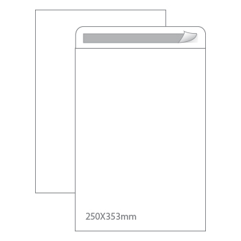 Envelopes Saco 250x353mm B4 Branco 090g Autodex 50un